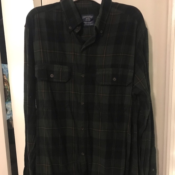 Flannel longsleeve with front button pockets - Picture 2 of 4